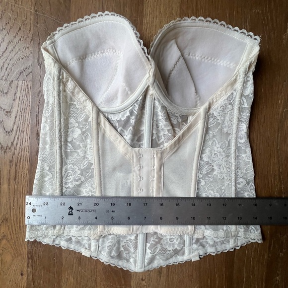 Lady Marlene Bustier Corset Style 01313 White 34C Vintage Beautiful Feminine - Picture 12 of 16